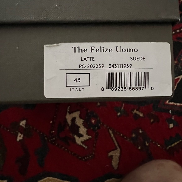 Men’s Size 43 (US M9-9.5) suede driving loafers unworn - Picture 4 of 4